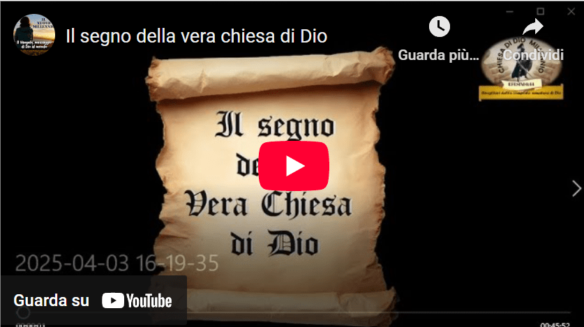 video il segno della chiesa copertina